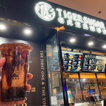 Tiger Sugar - Black sugar boba + Pearl coffee latte - Bubble Tea Near Me - Las Vegas, Nevada Tiger Sugar - Black sugar boba + Pearl coffee latte - Bubble Tea Near Me - Las Vegas, Nevada