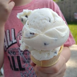 Hayden's Diner & Ice Cream - Hayden's Diner - medium two-scoop cone, Cookie Dough.