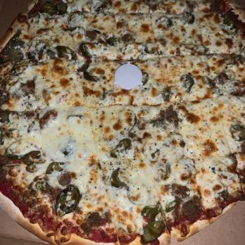 Rosati's Pizza - 18 inch ground beef jalapeño pizza - Pizza Near Me - Midlothian, Illinois