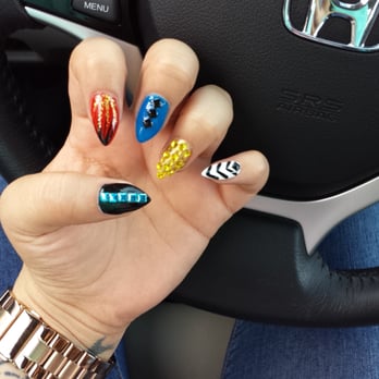 Allure Nail Salon - Wonder Women themed nails - Nail Salons Near Me - Van Nuys, California Allure Nail Salon - Wonder Women themed nails - Nail Salons Near Me - Van Nuys, California