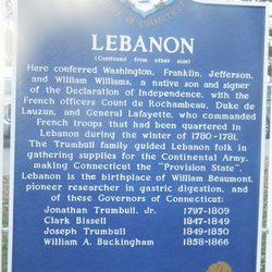 Lebanon Historical Marker - Side Two