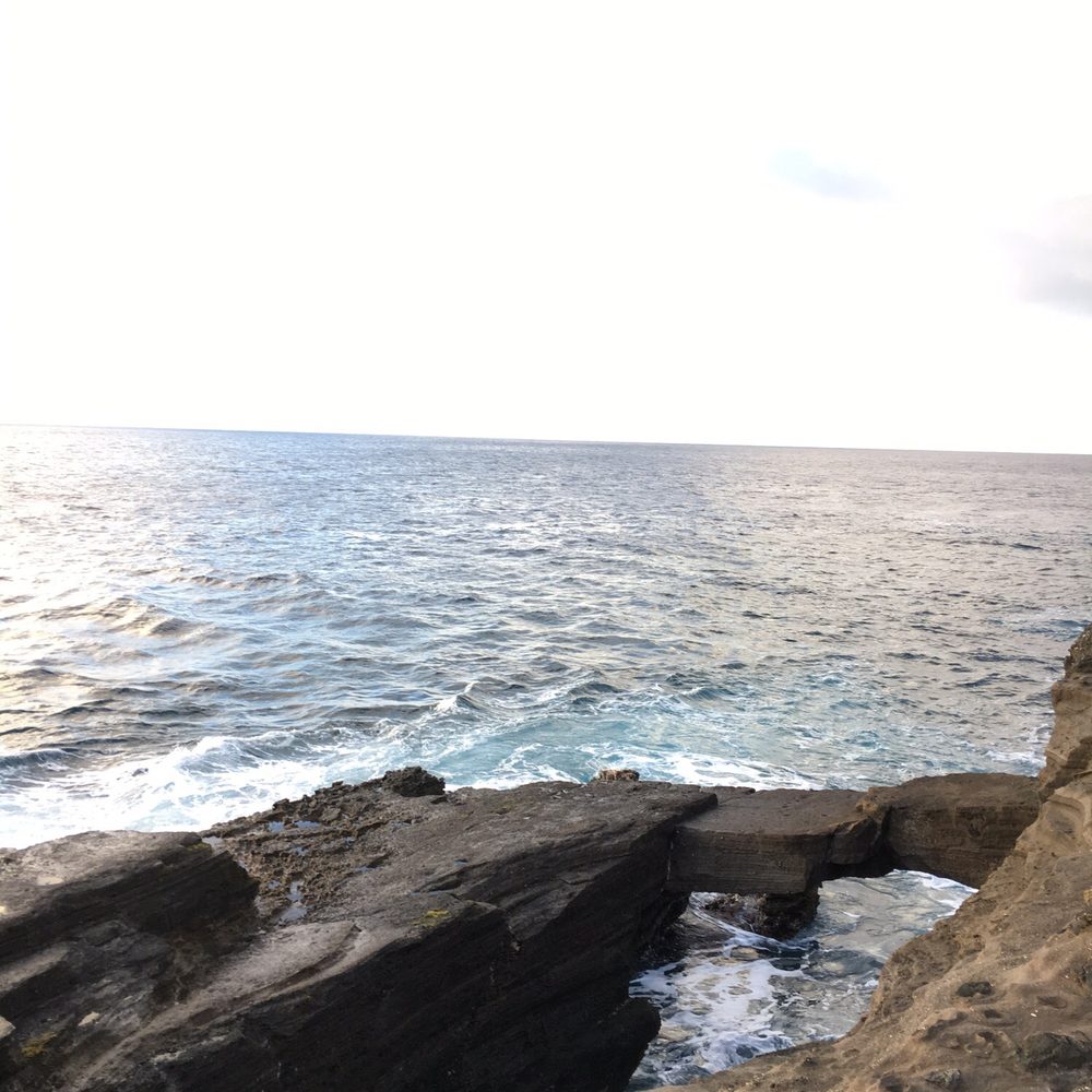 Hanauma Bay Trail - The infamous Hanauma Bay Rock Bridge - someone has died from being on there so be careful if you do decide to walk it! - Hiking Near Me - Honolulu, Hawaii