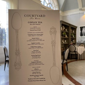 Courtyard Tea Room - menu - Tea Rooms Near Me - Boston, Massachusetts Courtyard Tea Room - menu - Tea Rooms Near Me - Boston, Massachusetts