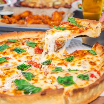 Vero Chicago Pizza - Vero's ButterCrust Pan Pizza with fresh toppings and bountiful cheese! - Pizza Near Me - Mesa, Arizona Vero Chicago Pizza - Vero's ButterCrust Pan Pizza with fresh toppings and bountiful cheese! - Pizza Near Me - Mesa, Arizona