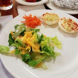 Gleamings  from the salad bar.
