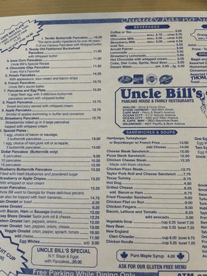 Menu photo 4 Uncle Bill's Pancake House Cape May, NJ Menu photo 4 Uncle Bill's Pancake House Cape May, NJ