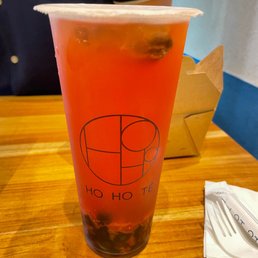 Pink Flush with boba Pink Flush with boba
