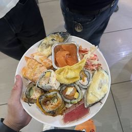 Lots of sushi Lots of sushi