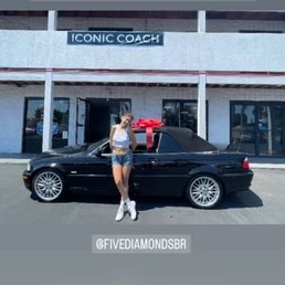 Happy girl. First car Happy girl. First car