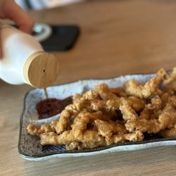 Crispy pork strips
