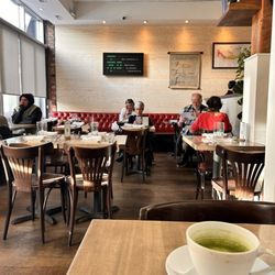 Carino - Half of the space . This is at 5:15 pm On a weekday. I also had matcha latte which was delicious
