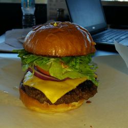 S & J Grill - Try our juicy Cheeseburger. Cooked fresh with 3oz ground beef.