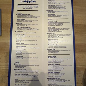 Manon - Thai Near Me - Fullerton, California