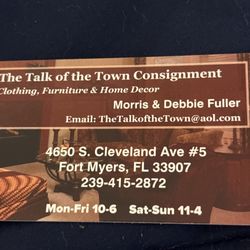 The Talk Of The Town Consignment - Card