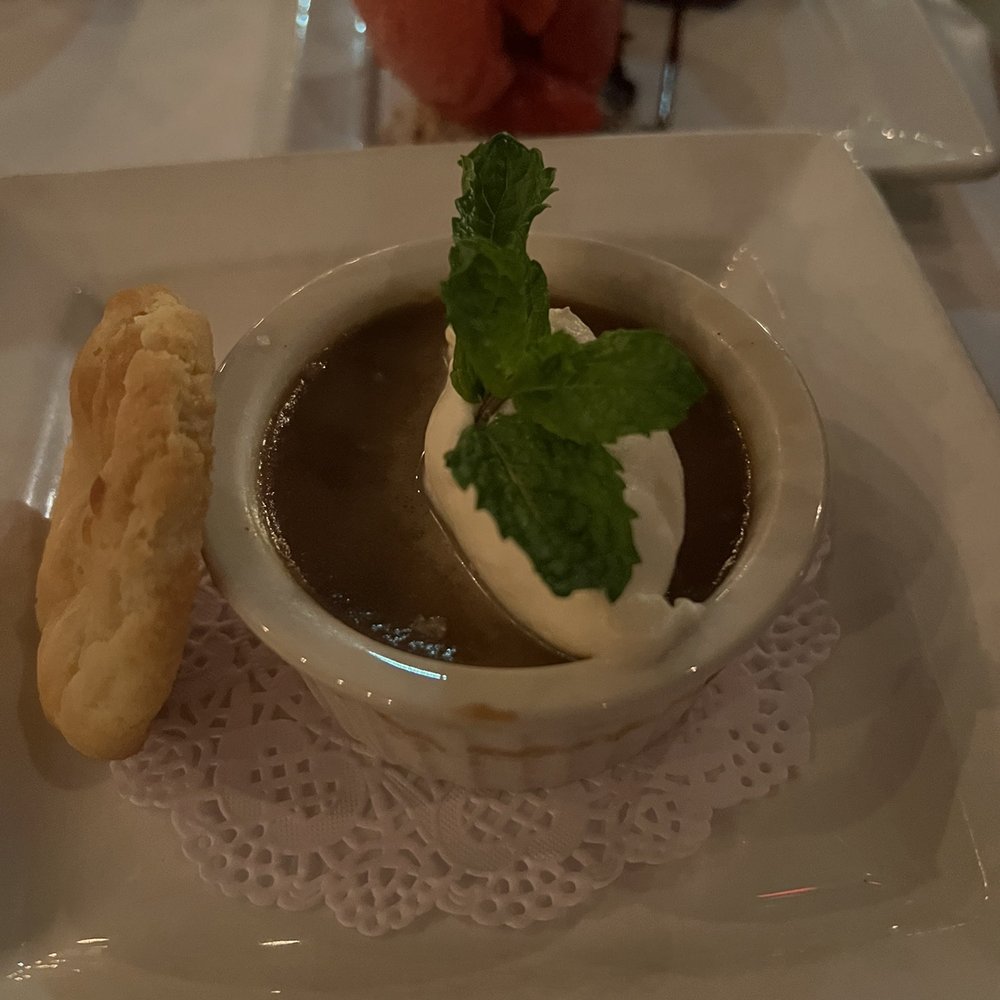 Bistro 45 - Butterscotch Pot au Creme - New American Near Me - Pasadena, California