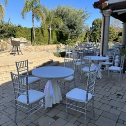 Stillwater Event and Party Rentals - Silver Chiavari Chairs