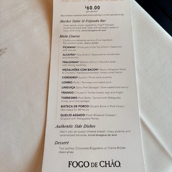 Fogo de Chão - Orlando Magical Dining dinner menu $60 pp - Brazilian Near Me - Orlando, Florida Fogo de Chão - Orlando Magical Dining dinner menu $60 pp - Brazilian Near Me - Orlando, Florida