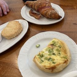 The Bakery at McCully - Quiche, scone, bacon w/ cheese pastry