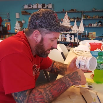 Fire It Ceramics - Concentrating... - Arts & Crafts Near Me - Port Aransas, Texas