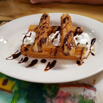 Taqueria Mexico - The churro was delicious. Stuffed with cream cheese and fried. - Mexican Near Me - Mobile, Alabama