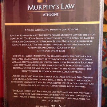 Murphy's Law Bar and Restaurant - Irish Near Me - Athlone, WH Murphy's Law Bar and Restaurant - Irish Near Me - Athlone, WH