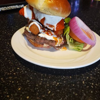Trio Grille - The Burger of the week The Mouthful ! - New American Near Me - Marengo, Illinois