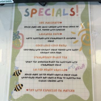Chrome Coffee - Menu - Coffee & Tea Near Me - Oakley, California