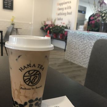 Hana Tea - Medium Brown Sugar Milk Tea w/Boba - Bubble Tea Near Me - Honolulu, Hawaii