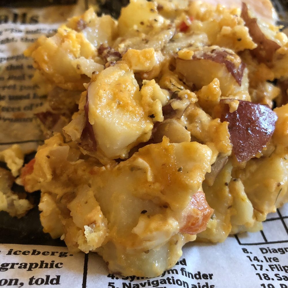 Curious Pig - Hot potato salad - Smokehouse Near Me - Crystal Falls, Michigan