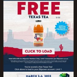 Natural Grocers - They always g8ve away free stuff for Texas independence day