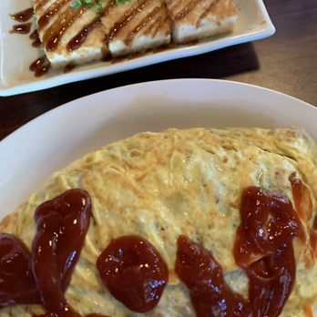 Fumi's Kitchen - The omelette fried rice with pork and fried tofu. They were both very delicious. First time having them and it was very satisfying. - Japanese Near Me - Kailua-Kona, Hawaii