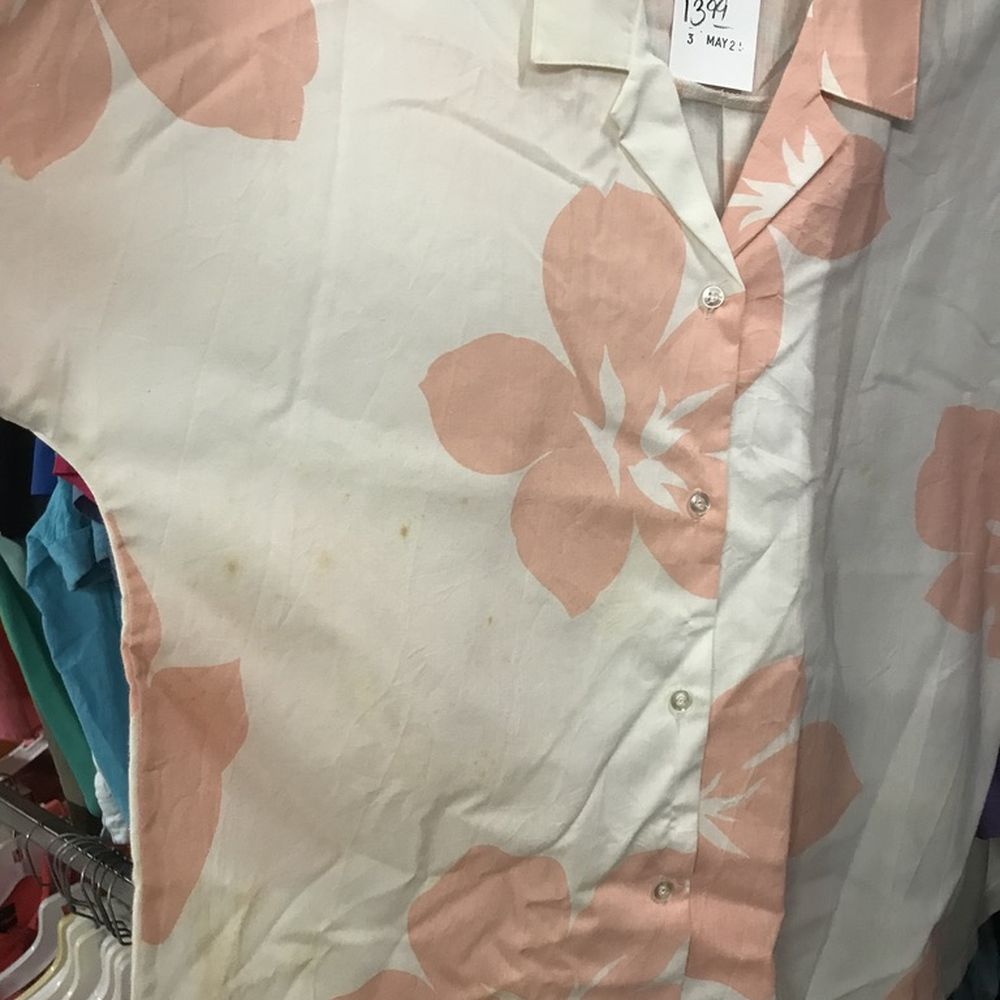 Village Discount Outlet - Yellow spots all over this ugly blouse -- $13.99! - Used, Vintage & Consignment Near Me - Chicago, Illinois