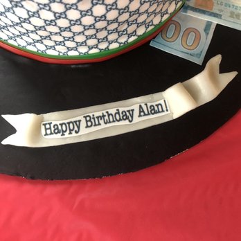 Sweet  And Fun Desserts - She just printed out "Happy Birthday Alan" instead of shaping out the letters. - Desserts Near Me - Chula Vista, California