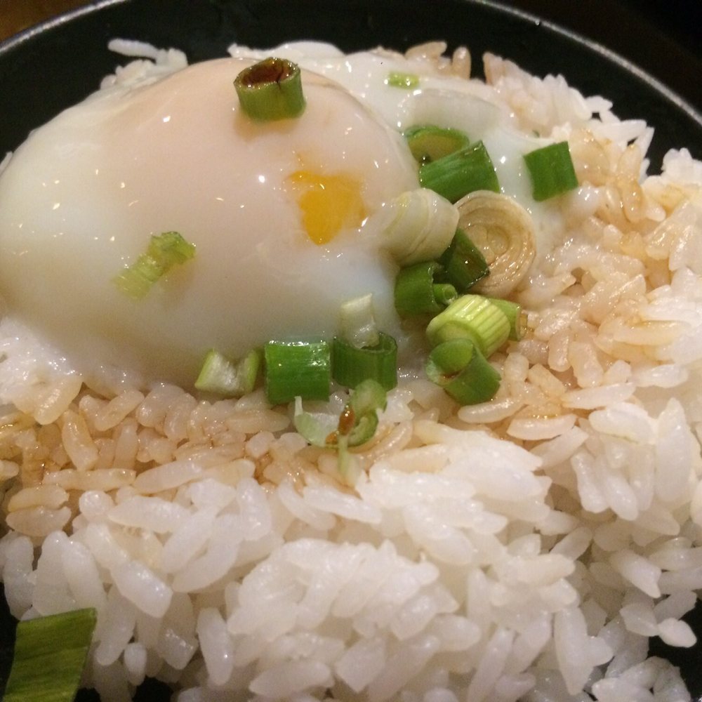 Boiling Point - +$2.50 Upgrade to Hot Spring Egg on Rice w/Poached Egg, Fried Crispy Scallion, Pork Oil- 4/5 stars - Hot Pot Near Me - Fremont, California