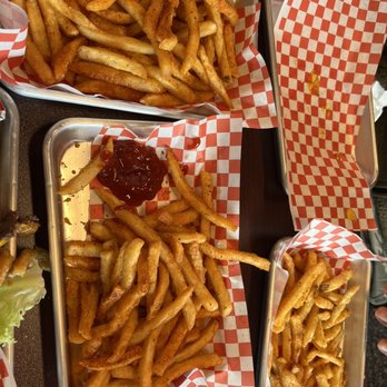 Blazin Burgerz - Loads of seasoned fries. Each tray = 1 order. - Halal Near Me - Ypsilanti, Michigan Blazin Burgerz - Loads of seasoned fries. Each tray = 1 order. - Halal Near Me - Ypsilanti, Michigan
