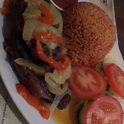 Sweet Handz - Lamb chop with Jollof rice!!!