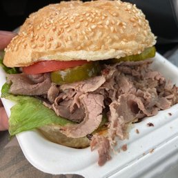Roast beef sandwich $7.99