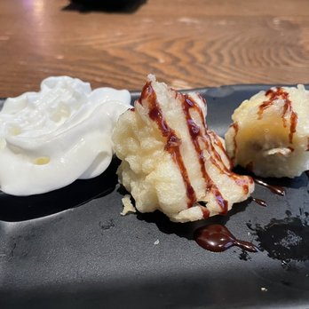 Umiya - Tempura banana (came with 3 pieces but I ate one before the photo). - Sushi Bars Near Me - San Antonio, Texas Umiya - Tempura banana (came with 3 pieces but I ate one before the photo). - Sushi Bars Near Me - San Antonio, Texas