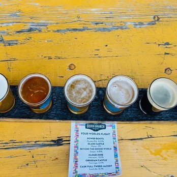 Silver Branch Brewing Company - A flight of beer - Brewpubs Near Me - Silver Spring, Maryland