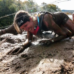 Killington Boot Camp - Still smiling at mile 4 of the Spartan World championship Beast 2013