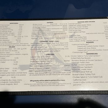 Boston Sail Loft - Menu - Bars Near Me - Boston, Massachusetts