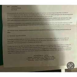 Eviction notice