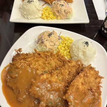 Brown Donkatsu and Ramen - Brown Teishoku (bottom) and Curry Tonkatsu (top) - Japanese Near Me - Markham, Ontario Brown Donkatsu and Ramen - Brown Teishoku (bottom) and Curry Tonkatsu (top) - Japanese Near Me - Markham, Ontario