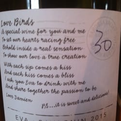 Tscharke's Place - The wine maker is a true romantic! (a wine made especially for his wedding)