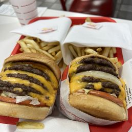 Two 4x4's and fries for the teenagers Two 4x4's and fries for the teenagers