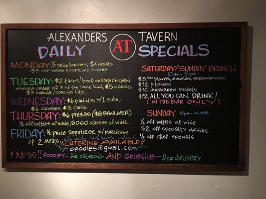 Menu photo 6 Alexander's Tavern Baltimore, MD Menu photo 6 Alexander's Tavern Baltimore, MD