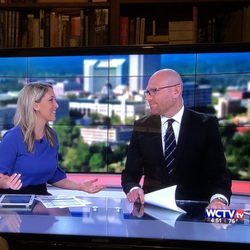 WCTV Television Station - Caught our favorite news couple at a perfect moment.
