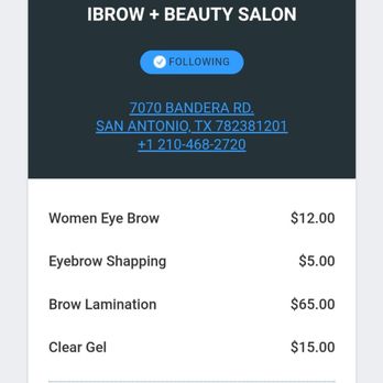iBrow+ Beauty Salon - My bill - Threading Services Near Me - San Antonio, Texas iBrow+ Beauty Salon - My bill - Threading Services Near Me - San Antonio, Texas