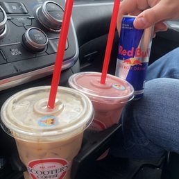Iced Vanilla Latte, Wild Berry vertigo with Red Bull. Iced Vanilla Latte, Wild Berry vertigo with Red Bull.