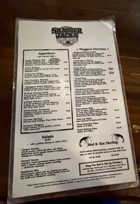 Menu photo 3 Shagger Jacks Oak Island, NC